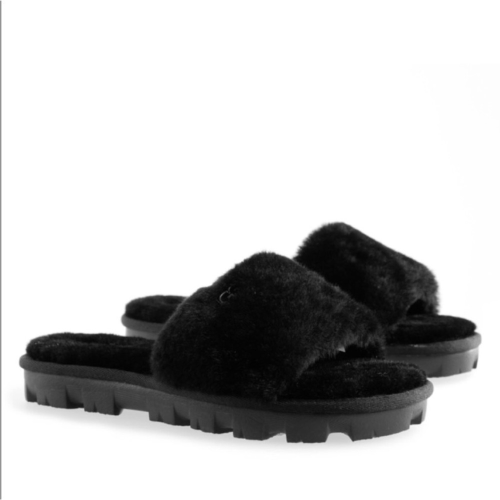 NEW UGG Cozette Black Slide Sz 10